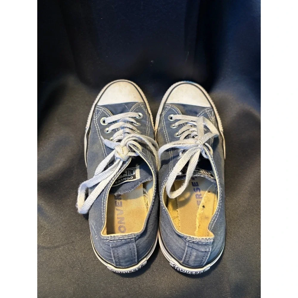Converse Chuck Taylor All Star Low Top Navy Blue Sneakers M9697 Mens 5 Womens 7 - Picture 2 of 9